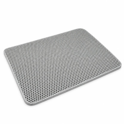 Alfombrilla atrapa-arena para gatos · Gris