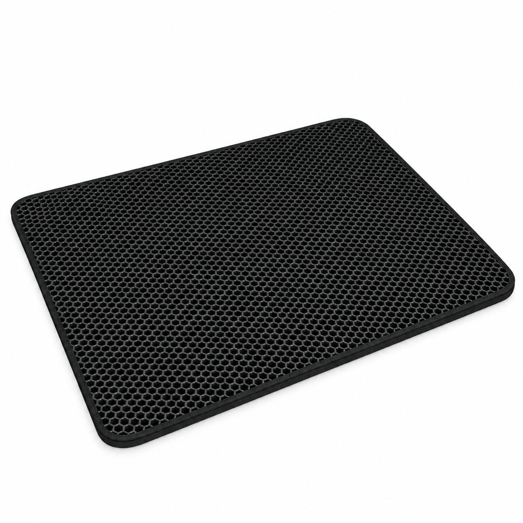 Alfombrilla atrapa-arena para gatos · Negro