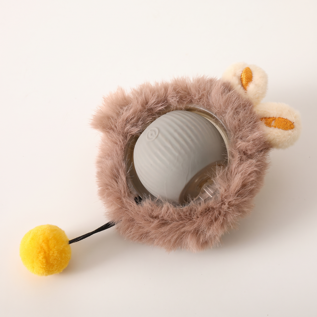 Pelota interactiva automática para gatos · Nido de peluche · Gris