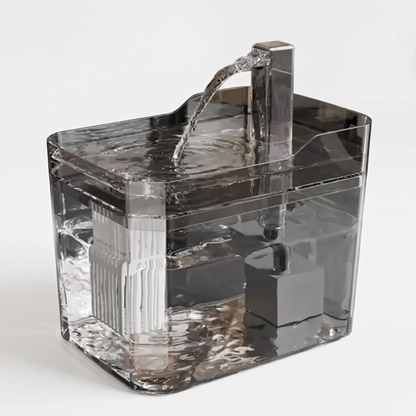 Fuente de agua para gatos de 1,5 L · Transparente