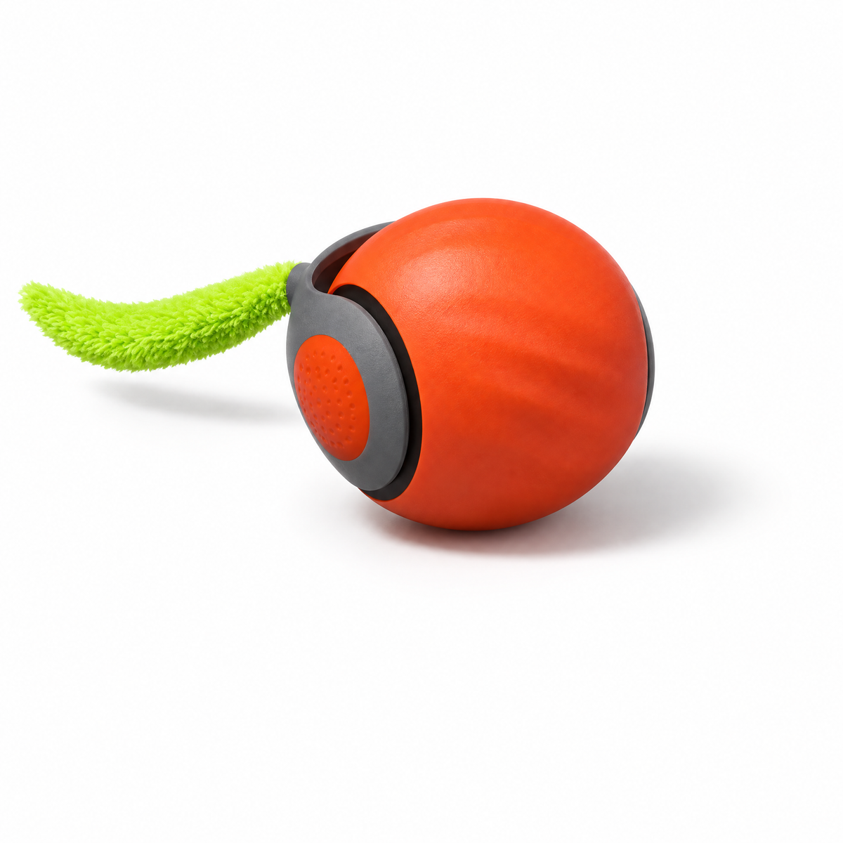 Pelota interactiva automática para gatos · Con cola y aro · Naranja
